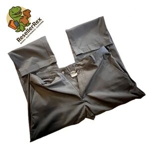 Nike Golf Dri-FIT Mens Pants Size 36x32 Charcoal Gray Performance Flat Front